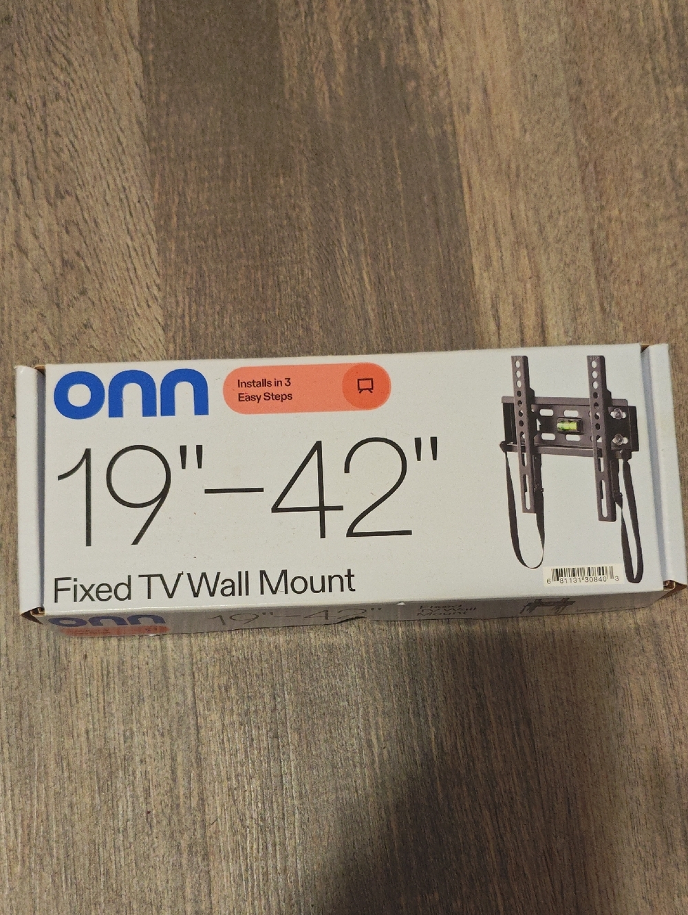 onn 19"-42" Fixed TV Wall Mount in White